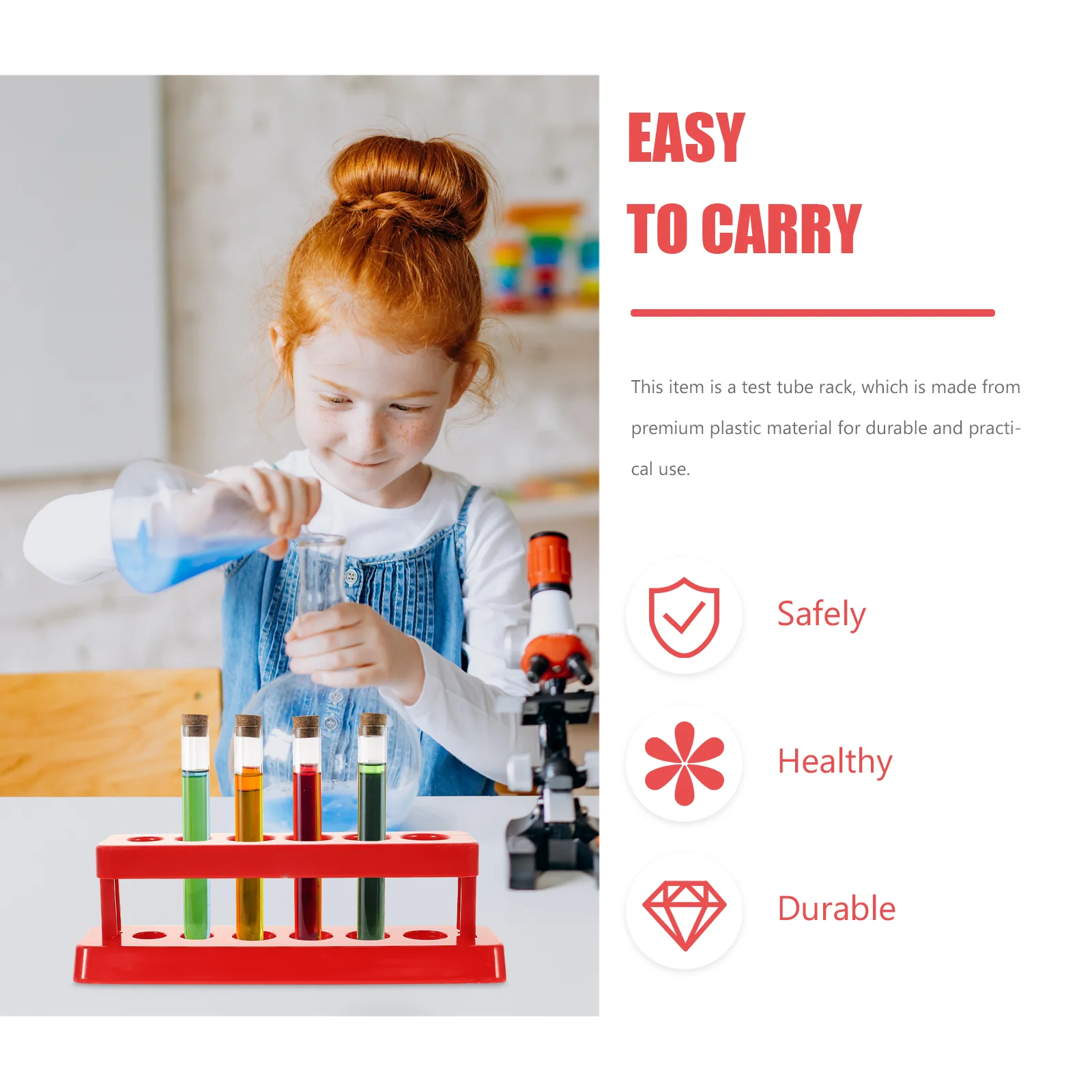 3 шт. стойка для пробирок хранения трахеи лабораторный держатель полка ABS