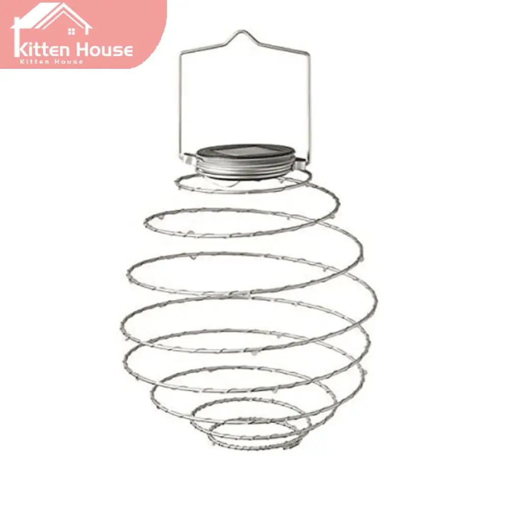 

Креативное мягкое освещение, садовое освещение на солнечной батарее, железная декоративная садовая Декоративная гирлянда, подвесная светодиодная декоративная лампа, 20 светодиодов