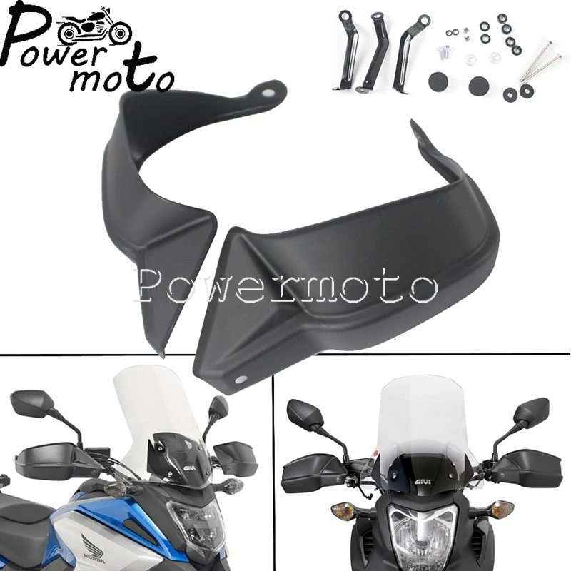 

1 Pair ABS Plastic Motorcycle Black Hand Protectors Handguards W/ Mount Brackets For Honda NC700 X NC750X DCT NC750S 2012-2017