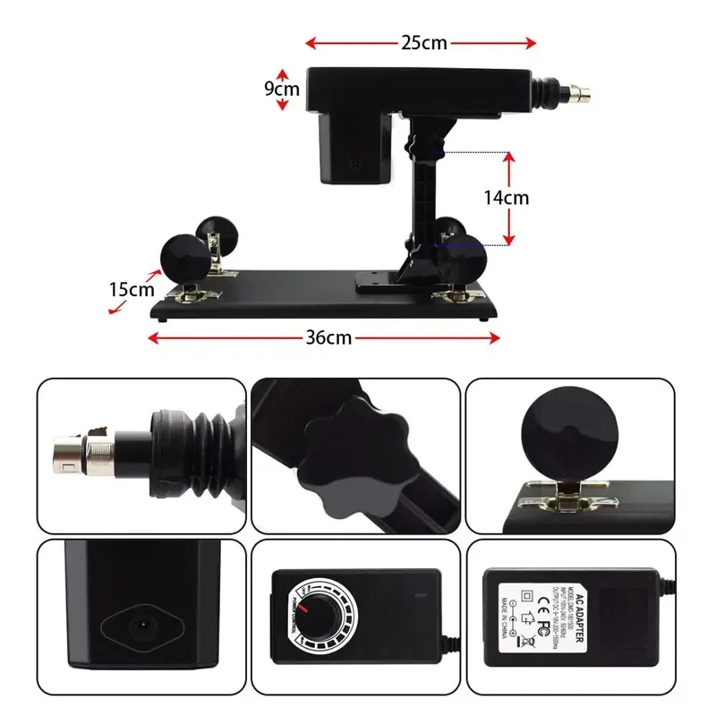 Секс-машина 3XLR с различными насадками машина любви регулируемой скоростью и