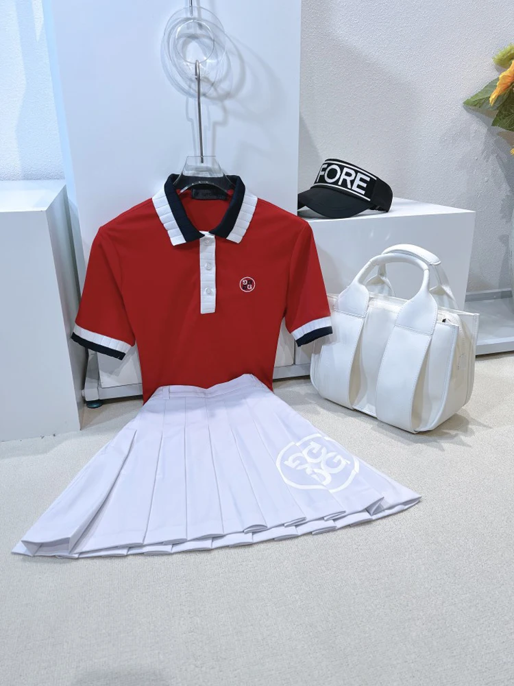 Новая Брендовая женская юбка для гольфа с высокой талией модная универсальная