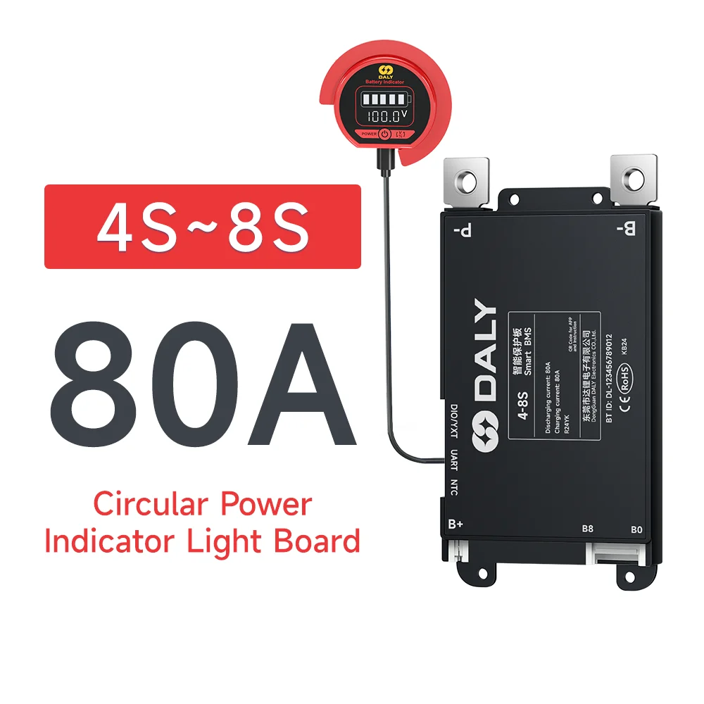 

Daly Smart BMS Круглая световая панель 4S 6S 8S 12S 13S 14S 16S 17S 20S 24S 30A 40A 60A 80A 100A 120A 150A 200A Lifepo4 Li-Ion LTO