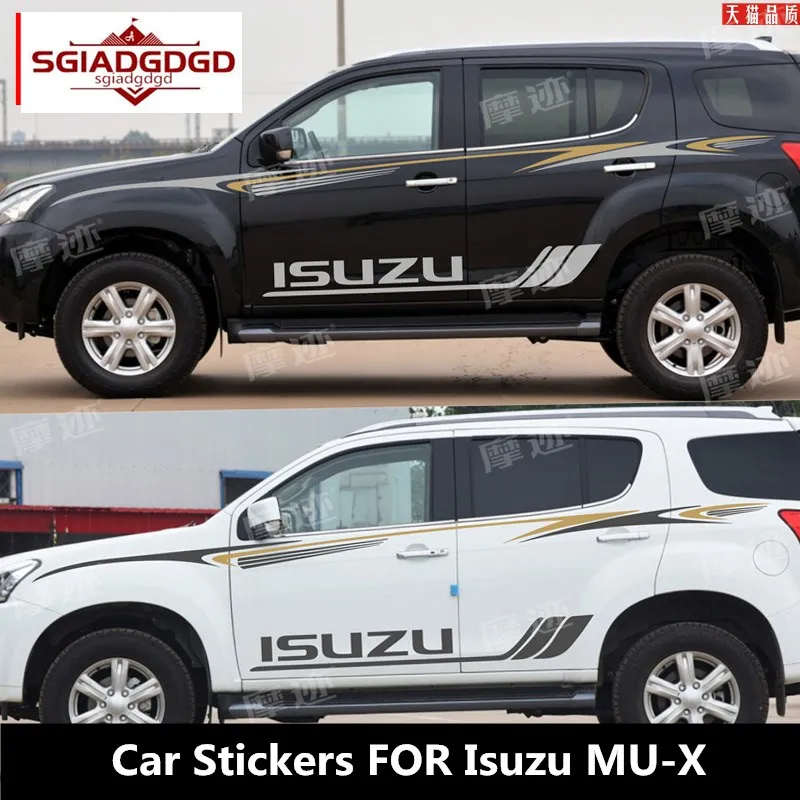 

Новые Индивидуальные автомобильные наклейки для Isuzu MU-X, внешний вид тела, украшение, персонализированные модные спортивные виниловые автомобильные наклейки