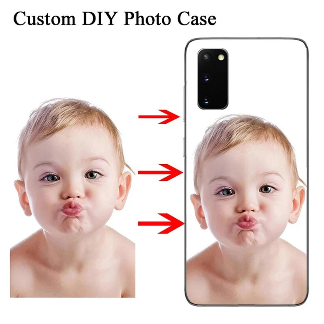 

Customized Photo Picture Samsung Black Sotf TPU Phone Cases Cover For S23 S22 S21 S20 Ultra FE S11 S10E S9 S8 Plus S7 S6 S5 Edge