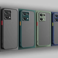 for cover oppo reno 7 case for reno 7 capas shockproof bumper colour frame translucent matte case for reno7 reno 7 4g case 6 43