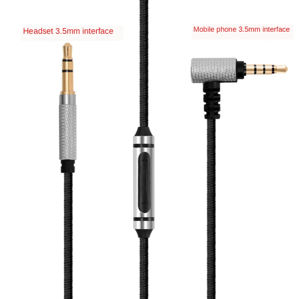 

3.5mm audio cable with wheat 3.5mm male-to-male headphone cord is suitable for wearing the SHP9500 headphone cable B-O H6 H8