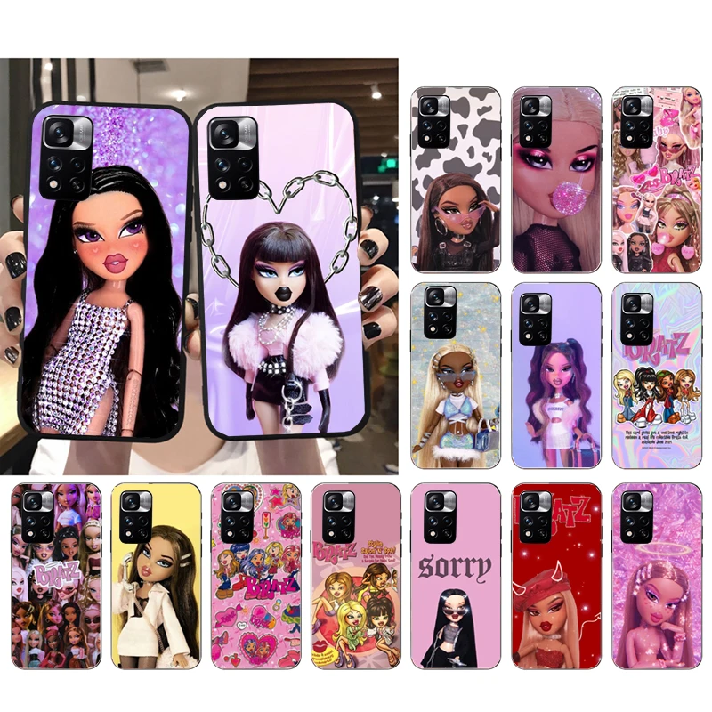 

Phone Case For Xiaomi Redmi Note 11 11S 11T Pro 10 9Pro Note9S 10S Redmi 10 9 10C 9C 9A 9T Cute Bratz Doll Case