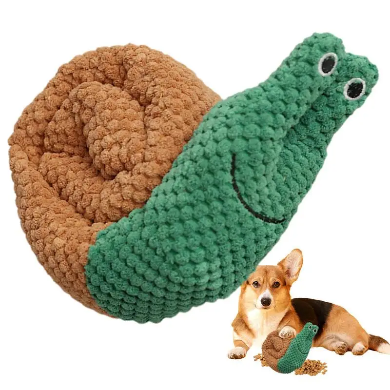 

Dog Snail Chew Toy Squeaky Dog Puzzle Snuffle Interactive Dog Toy Squeaky Dog Toys Puppy Puzzle Toy For Small Medium Dog Pet