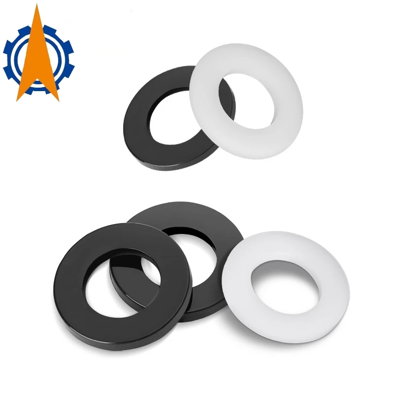 

White Black Nylon Plastic Flat Washer M2 M2.5 M3 M4 M5 M6 M8 M10 M12 M14 M16 M18 M20 M22 M24 Insulation Seals Spacer Gasket Ring