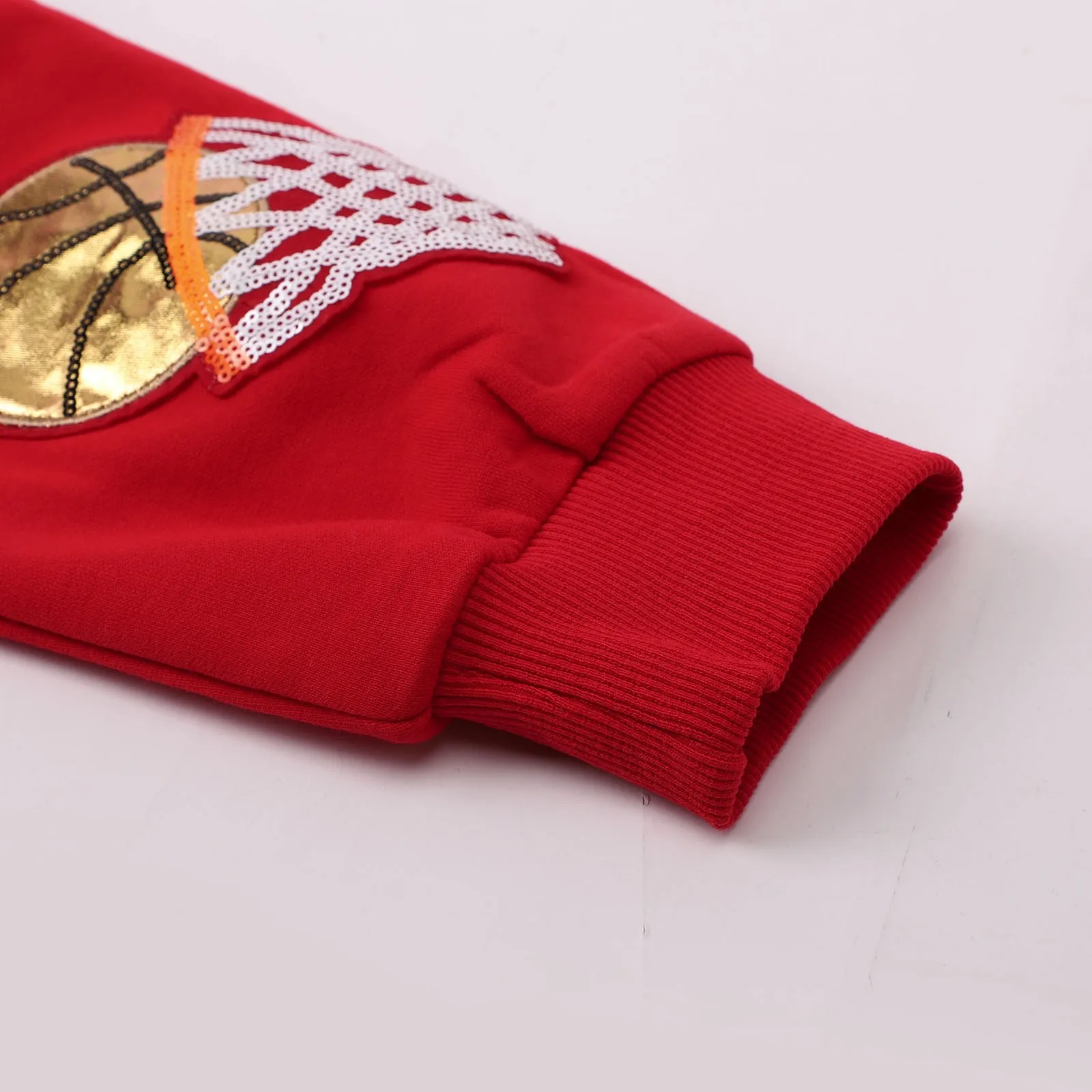 Баскетбольное кольцо с блестками дизайнерская толстовка круглым вырезом и