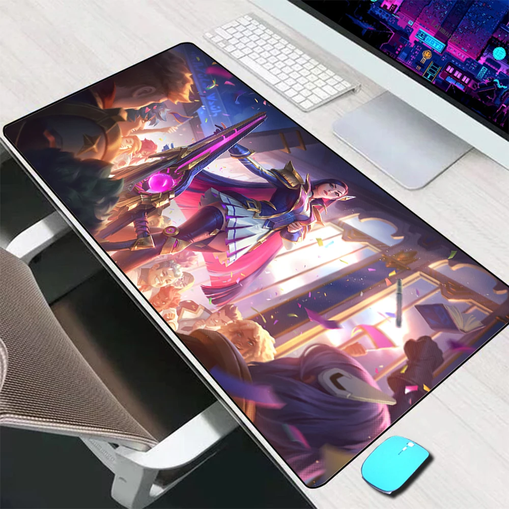 League of Legends Battle Academia Skin Mouse Pad Large Gaming Accessories Mouse Mat XXL Keyboard Mat Desk Pad Computer Mousepad
