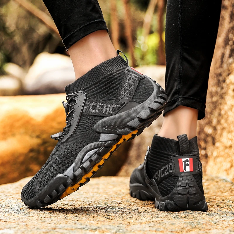 Men Hiking Shoes Couple Non-Slip Breathable Tactical Combat Army Boots Desert Training Sneakers Outdoor Trekking Shoes