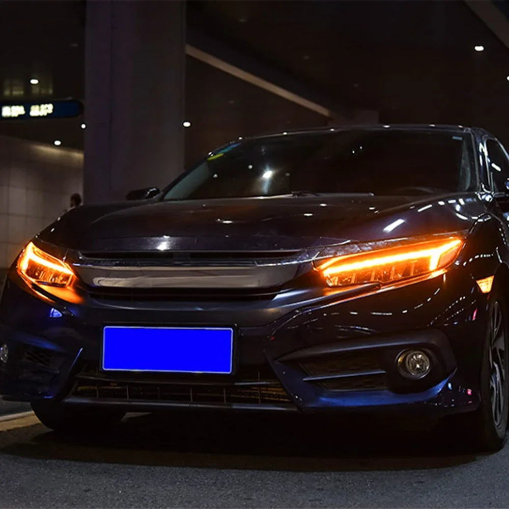 Модифицированная автомобильная фара в сборе для Civic X 10th 2016-2021 светодиодная