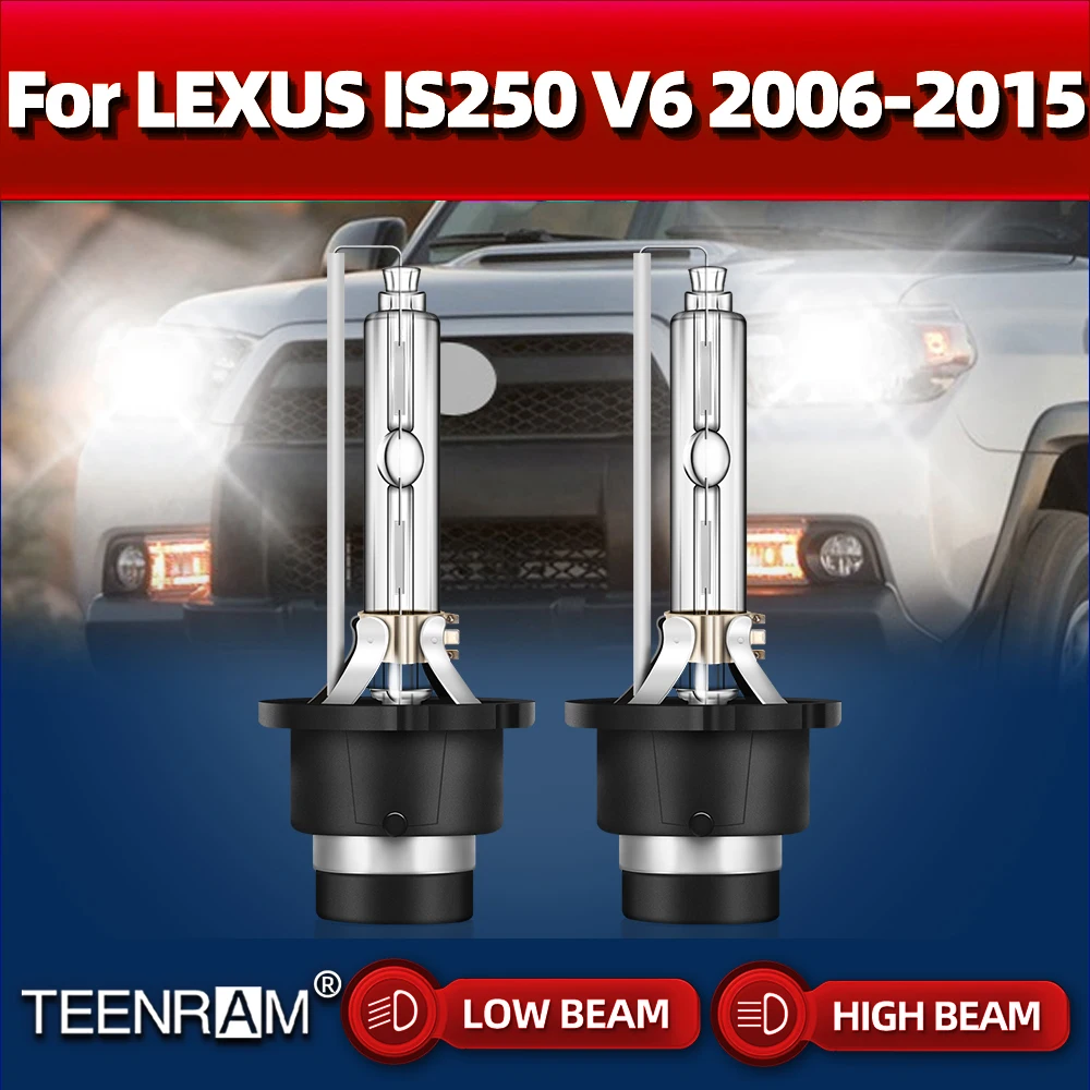 

D4S Canbus светодиодная фара 6000 лм 35 Вт ксеноновая автомобильная лампа 12 В 2006 K для LEXUS IS250 V6 2008-2009 2010 2011 2012 2013 2014 2015