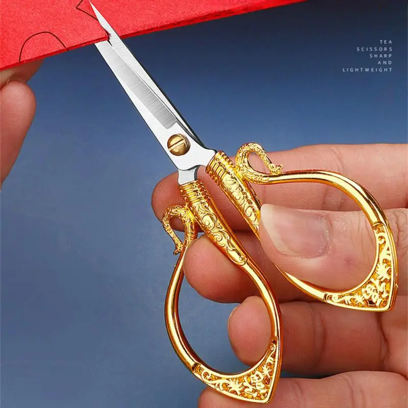 Stainless Steel Vintage Scissors Sewing Fabric Cutter Embroidery Tailor Scissor Thread Tools for Shears