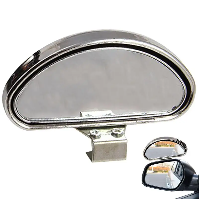 

Blind Spot Mirror Wide-angle Exterior Side View Mirror For Beginner Adjustable Rear View Mirror A Pair Reflective Mirror Of