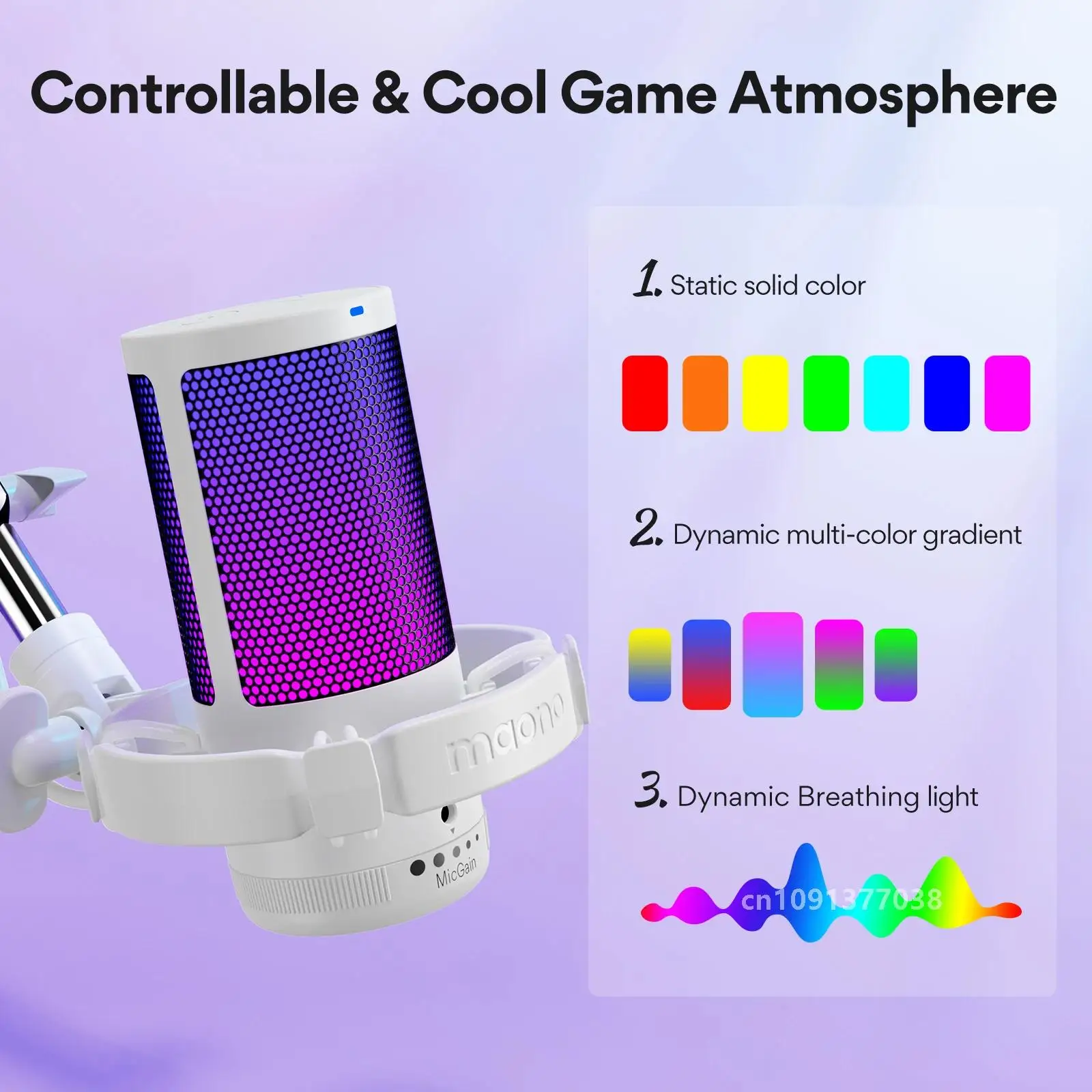 Игровой микрофон Maono Gamerwave DGM20S USB-микрофон