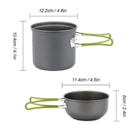 camping cookware kit with stove outdoor cooking set with knife fork spoon outdoor pot travel tableware kitchen hiking picnic bbq