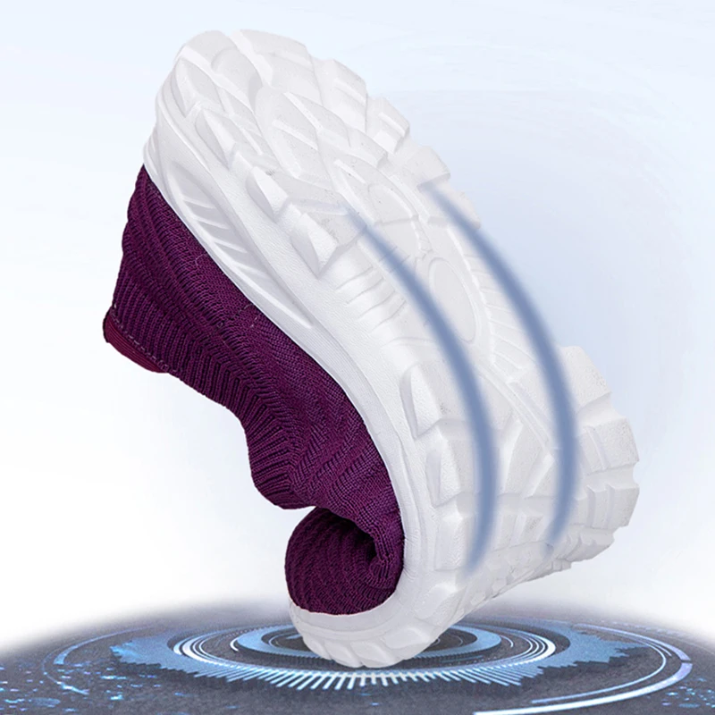 35-46 Flexible Couple Casual Shoes Lightweight Women Vulcanized Shoes Anti-slip Male Loafers Breathable Mesh Outdoor Sneakers