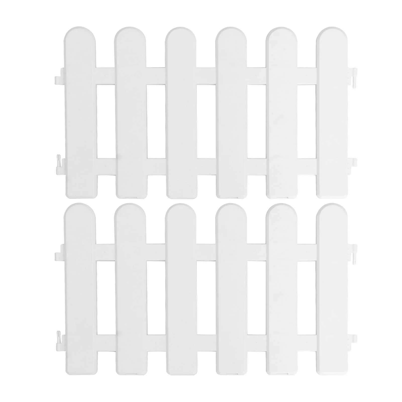 

Fence Border Edging Garden Plastic Picket Lawn Landscape Flower White Bed Fencing Courtyard Pickets Decorative Decor Edgings
