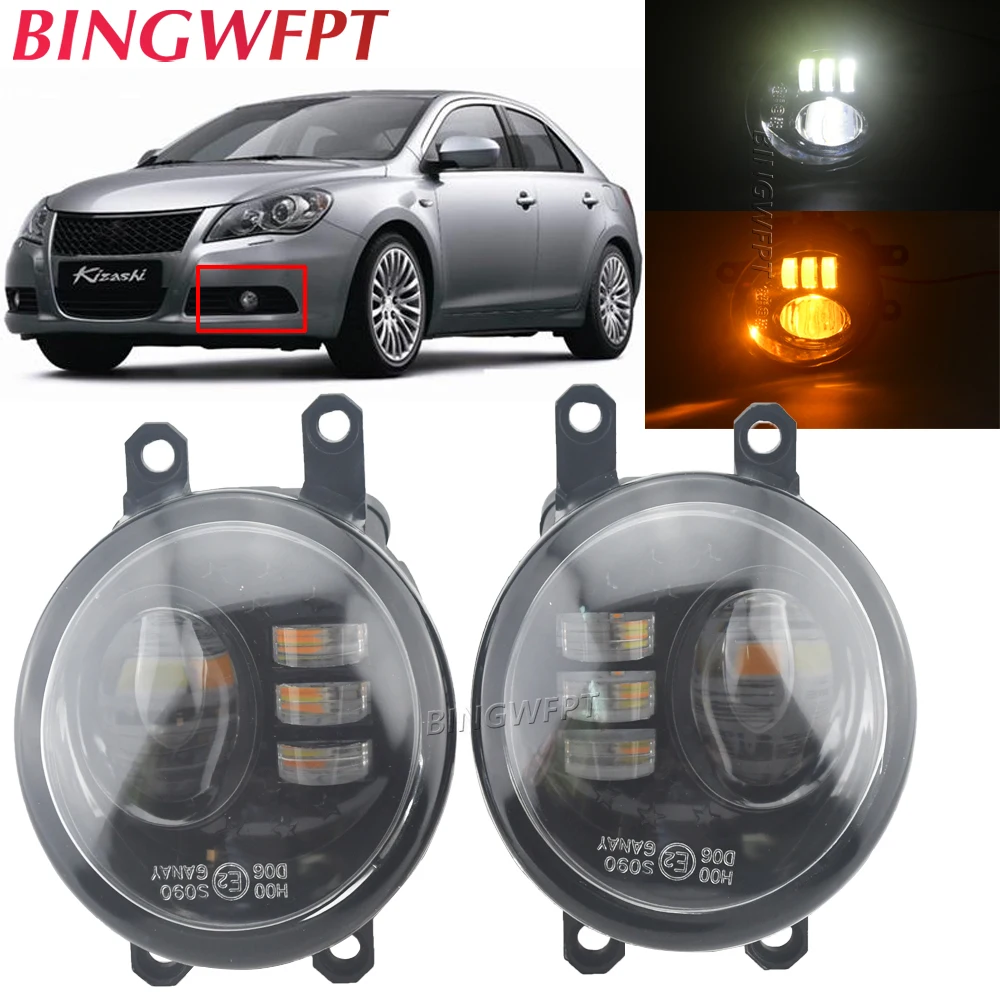 

2Pcs High Brightness H11 Car Styling Fog Light LED Light Daytime Running Light DRL For Suzuki Kizashi (FR) Saloon 2.4 4x4 2010-