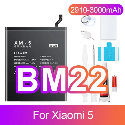 NOHON BM22 BM35 BM36 BM45 BM46 Аккумулятор для Xiaomi Mi 5 4C 5S Mi5 Mi4C Mi5S Redmi Note 2 3 Pro Сменный аккумулятор + бесплатные инструменты