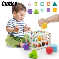 baby shape sorting toys children montessori toys colorful sensory cube learning and education toys for kids 2 to 4 years old