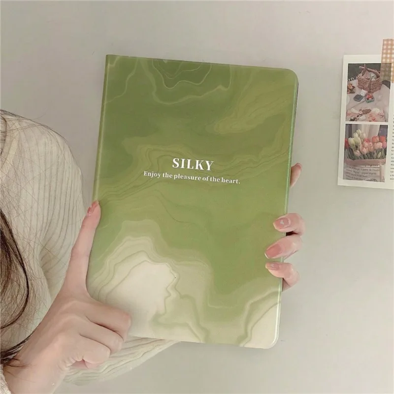 Чехол Funda Аксессуары для iPad Air 6 10-го поколения 5-го 4-го 10 9 2020 Pro 11 IPad 3 2019 Green Blending