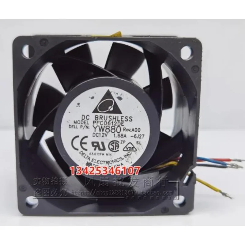 Новый вентилятор охлаждения ЦП для Delta PFC0612DE 6038 12 в а 6 см вентилятор охлаждения с двойными шариками 60*60*38 мм