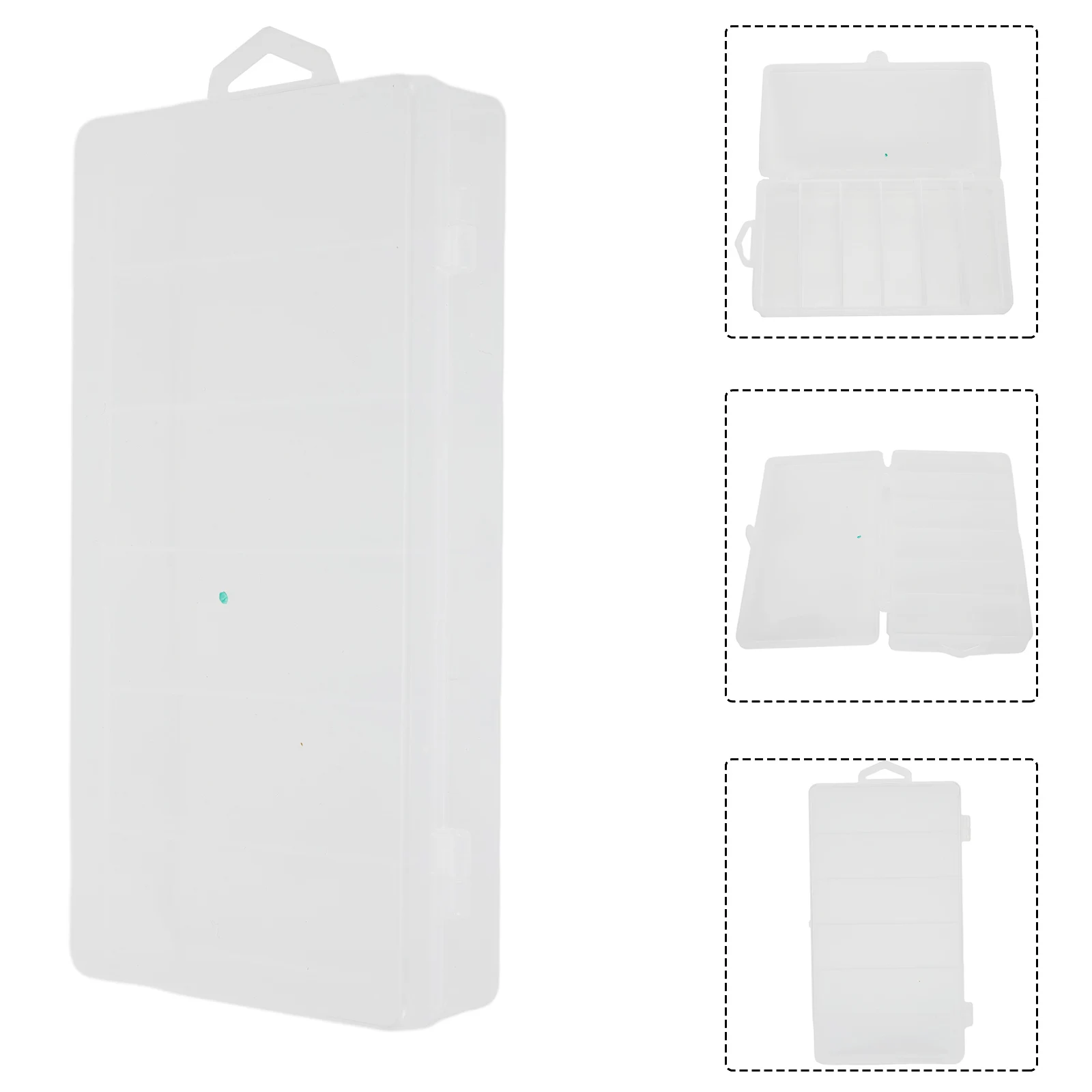 1 шт. шесть сеток коробка для рыболовных снастей прозрачная с крючками приманок