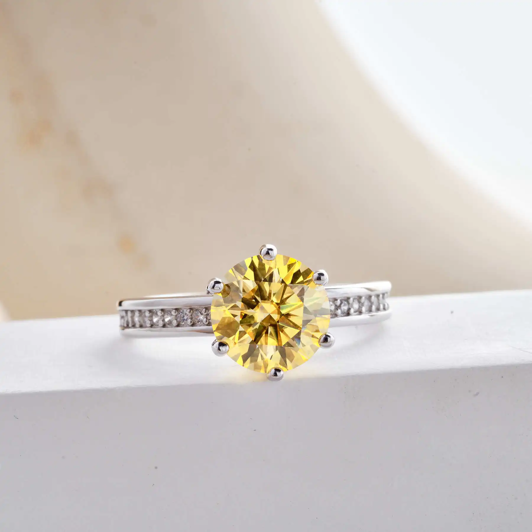 BagueRingen стерлинговое серебро 925 пробы цвет D 1-3 карата кольцо с муассанитом