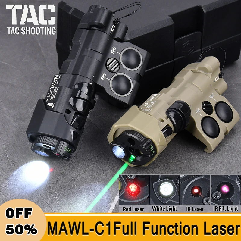 Тактический фонарик MAWL-C1 для страйкбольного оружия индикатор охоты