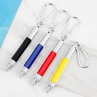 tactical ballpoint pen with scale touchscreen pen with carabiner outdoor camping hunting keychain