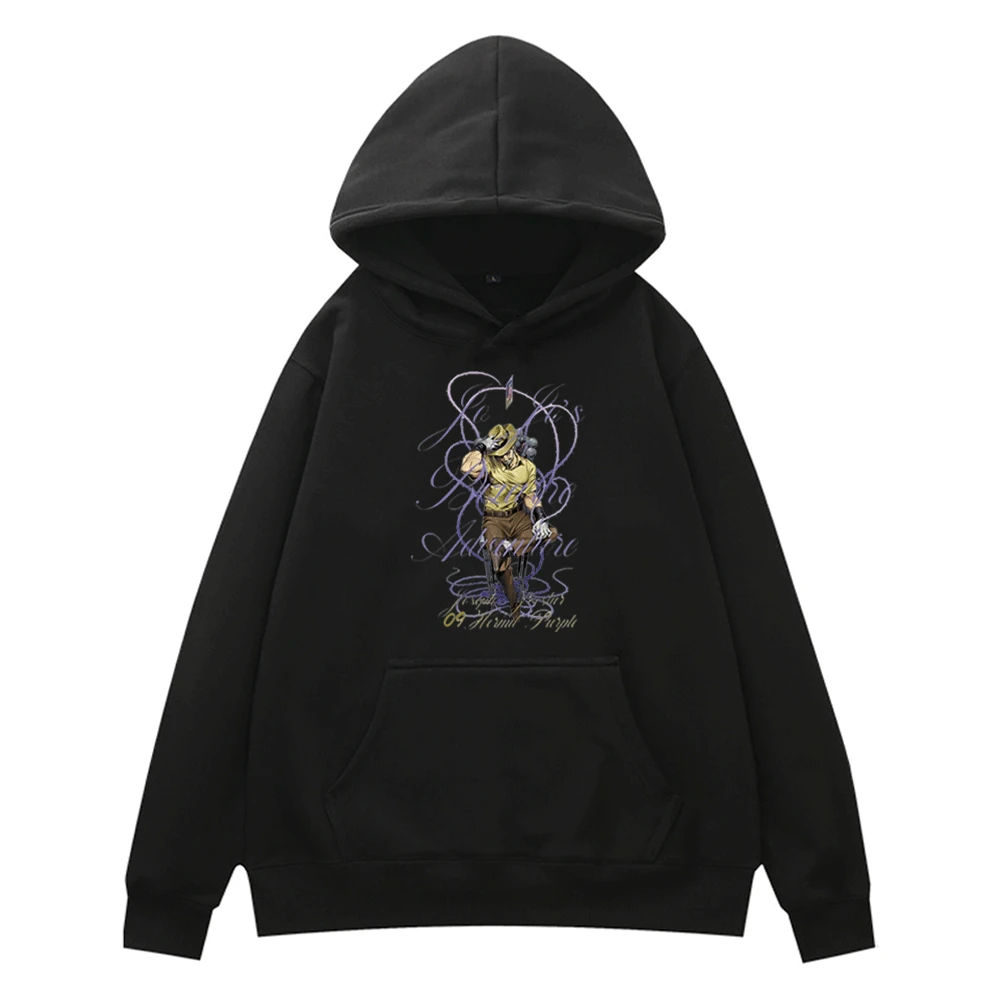 

Anime Jojo's Bizarre Adventure Cosplay Hoodie Men Women Street Comics Hip-Hop Sweatshirts Femmle Homme Clothing Hooded Pullover