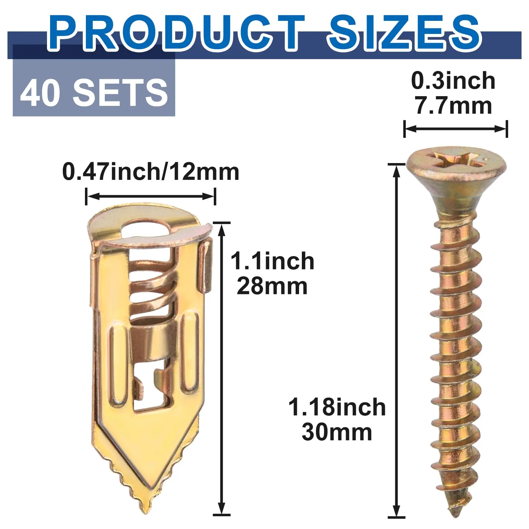 

Самосохнущие настенные шурупы из оцинкованной стали