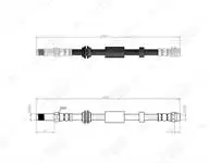 

92-0122 для тормозного шланга C30 06 12 C70 II 06 13 S40 II 04 12V V50 04 12V V50 04 12