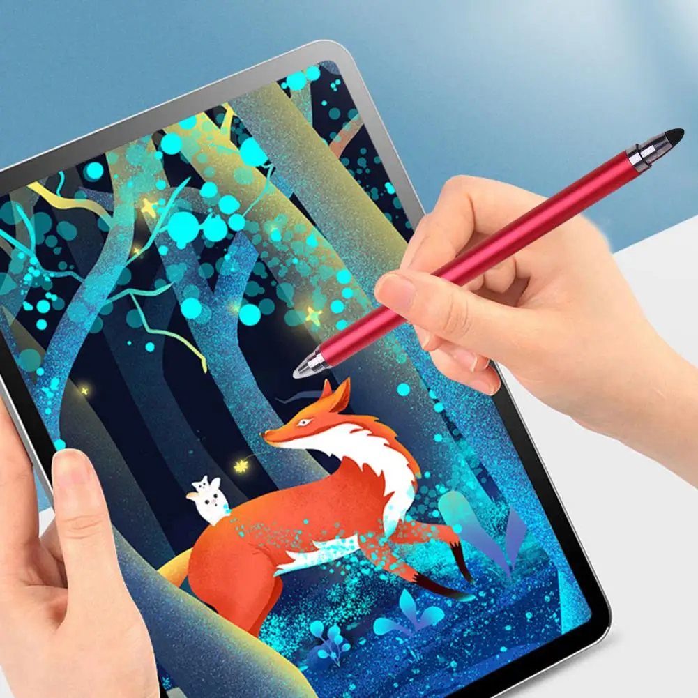 

1 Set Smartphone Pencil Anti-fingerprint Anti-scratch Aluminum Alloy Drawing Writing Capacitive Stylus for Tablet