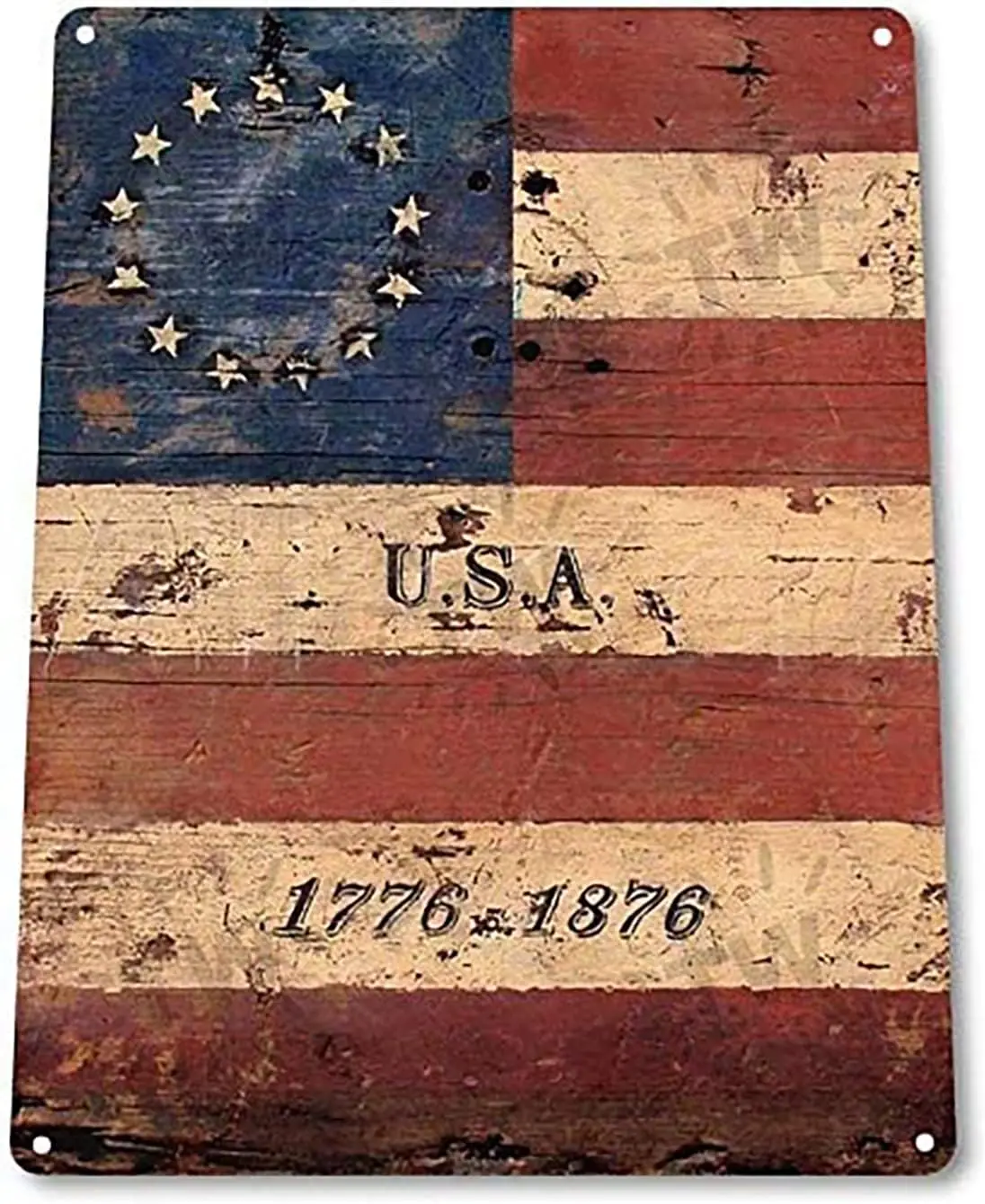 Не pplcble TN Sgn mer Flg 1776 дюймов Metl Декор Ptrotc Wll Магазин 053 Tn 812nch