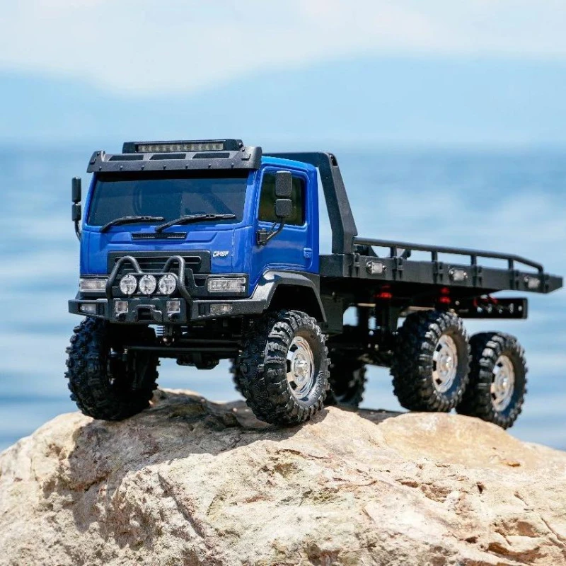 nouvelle HOBBY PLUS CR-18P 6WD 1/18 RC Trailer 6 × Elektryczny zdalnie sterowany model samochodu Wspinaczka Płaska przyczepa Zabawki dla dorosłych