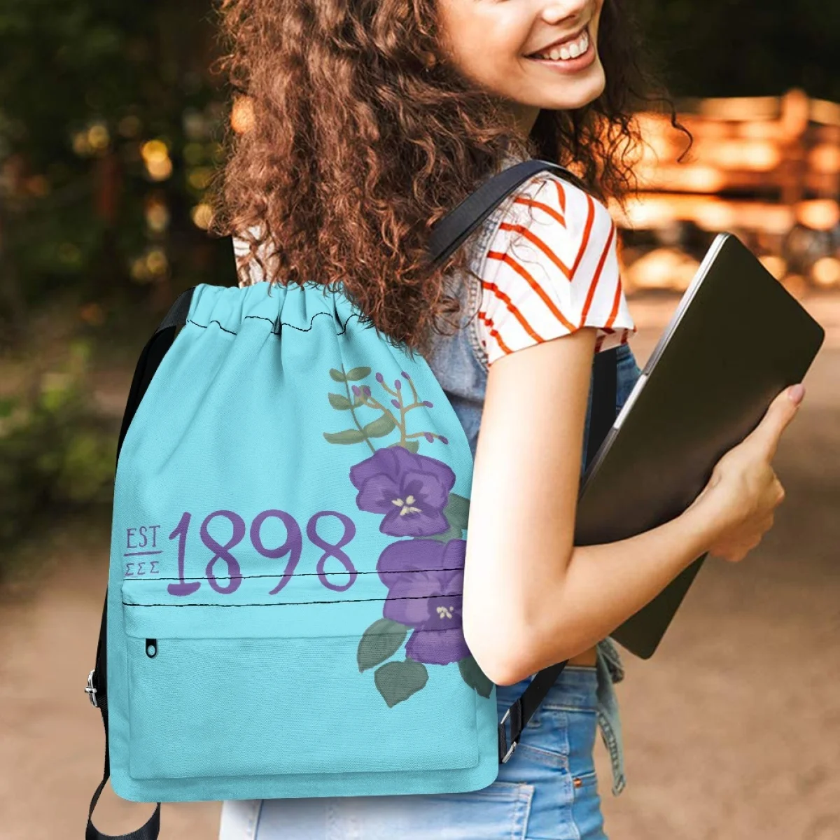 

Женский рюкзак на шнурке Tri Sigma 1898 года основания, 2023