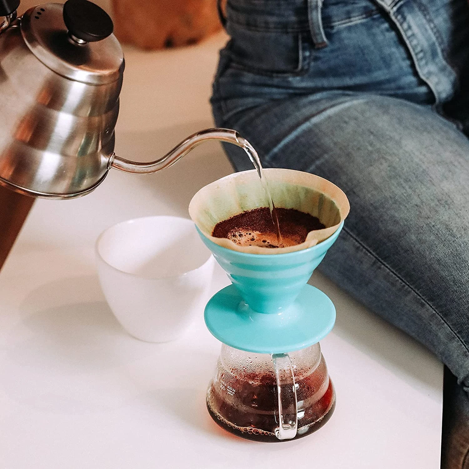 Керамический кофейный фильтр Hario V60 для ручной работы конический и Размер 02 100