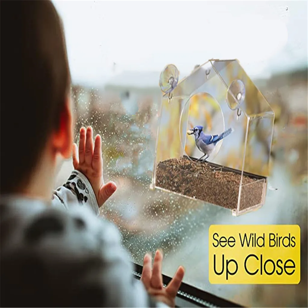 Наружное дерево подвесные зеленые прозрачные акриловые попугаи в форме домика