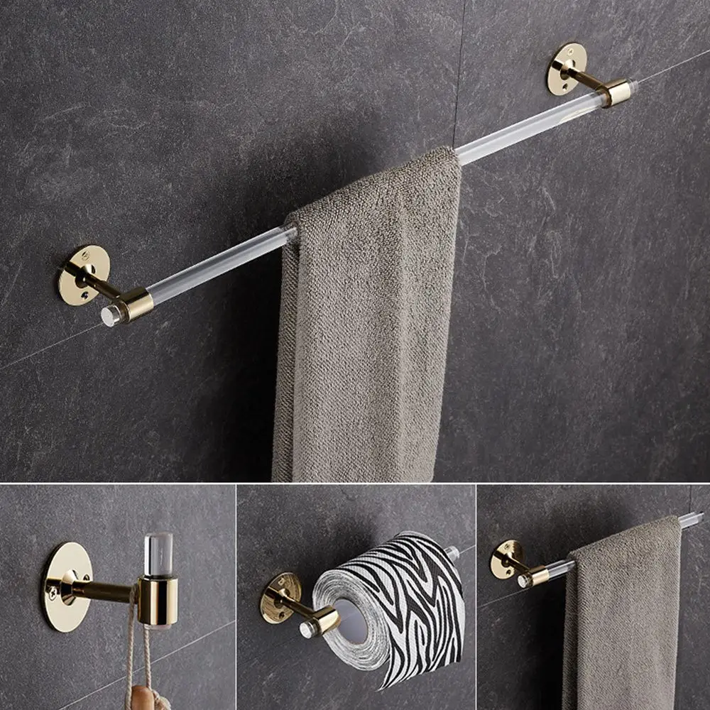 

New Bathroom Shelf Movable Adjustable Towel Bar Towel Rack Towel Hanger Towel Holder