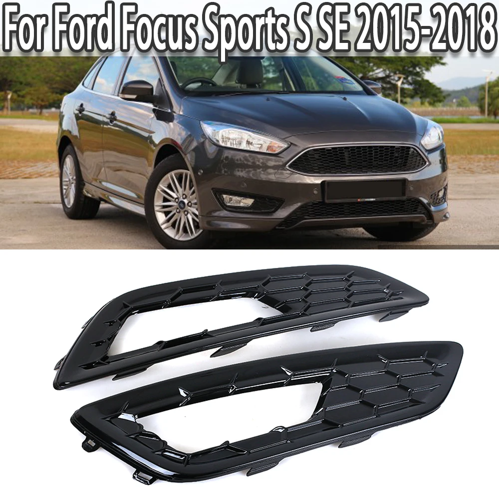

Новый передний бампер, противотумансветильник, крышка гриля, решетка, гоночные грили, светильник для Ford Focus Sports S SE 2015 2016 2017 2018