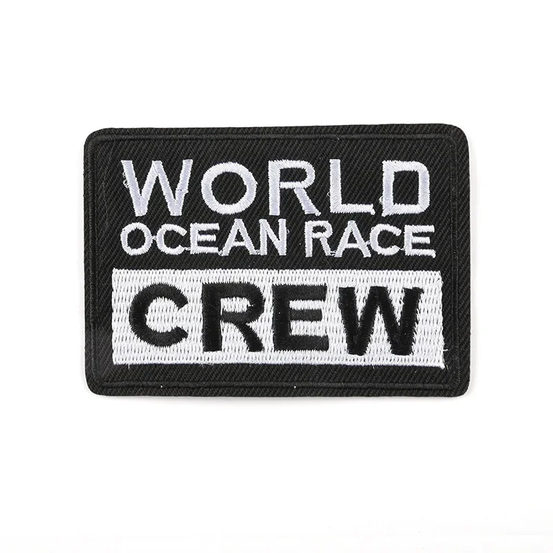 Черно-белые вышитые нашивки с английским алфавитом для одежды полоски сделай сам