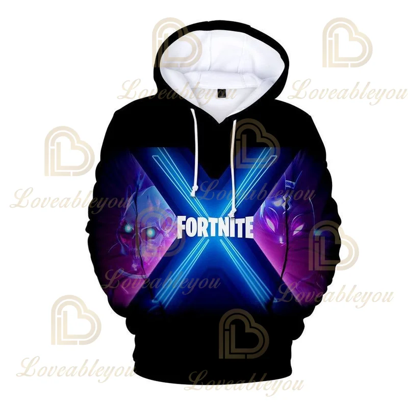 Fortnite New Skin 3D Oversized Boys Hoodies for Girls Teenagers Children's Sweatshirt for Boys Sweat Shirt Child Kids Clothes