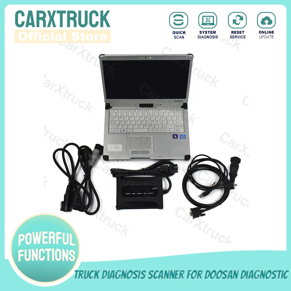 

DIAGNOSTIC KIT For DOOSAN Massey Ferguson truck Forklift Excavator Loader Tool Diagnostic tool with Toughbook CFC2 Laptop