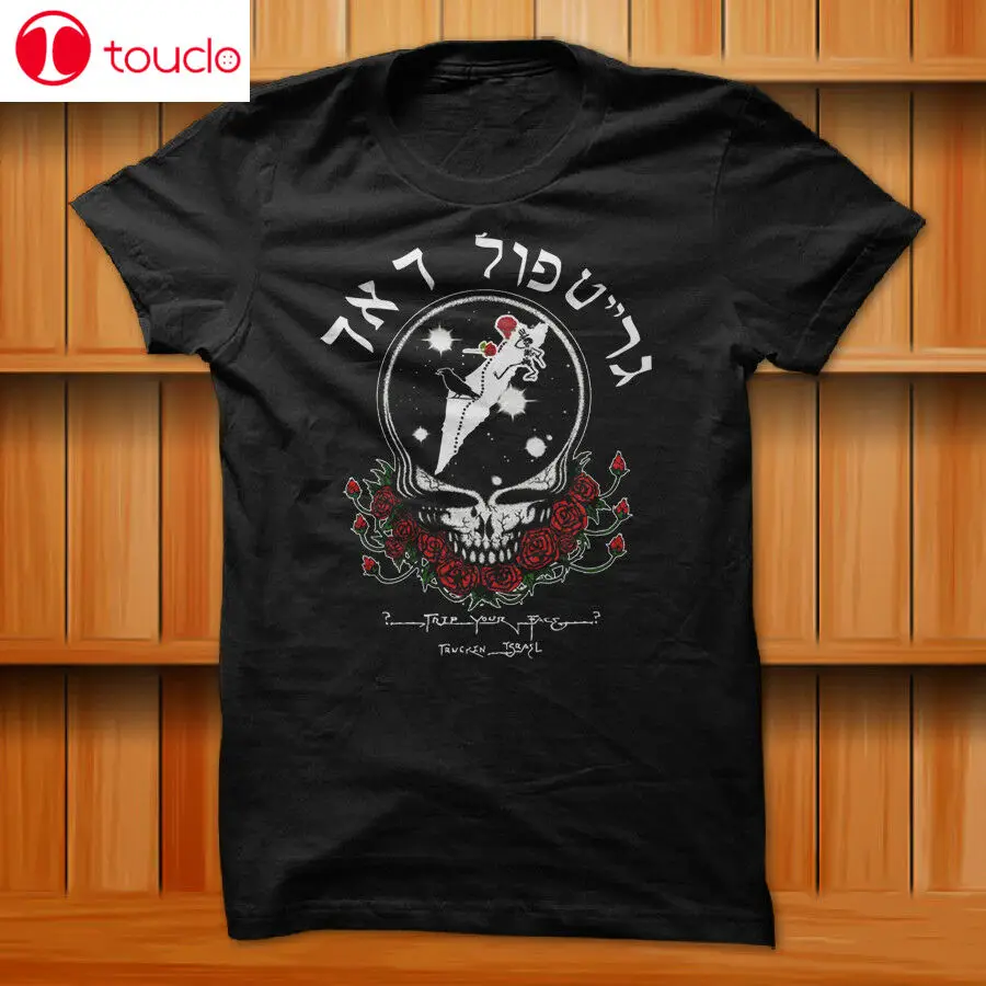 

Футболка унисекс с надписью Grateful Dead из Израиля, иврит, украсть ваше лицо, размер S-Xl
