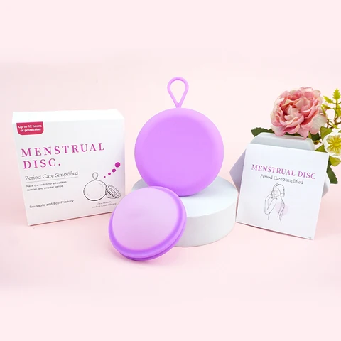 Женский многоразовый Менструальный диск, портативный Менструальный коллектор, Сверхтонкая медицинская силиконовая менструальная чаша с силиконовой планкой