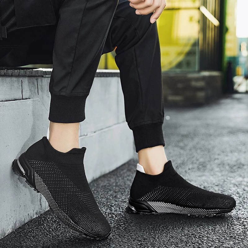 Man Sneakers Slip on Walking Shoes Outdoor Casual Trainers Male Tennis Zapatos Hombre